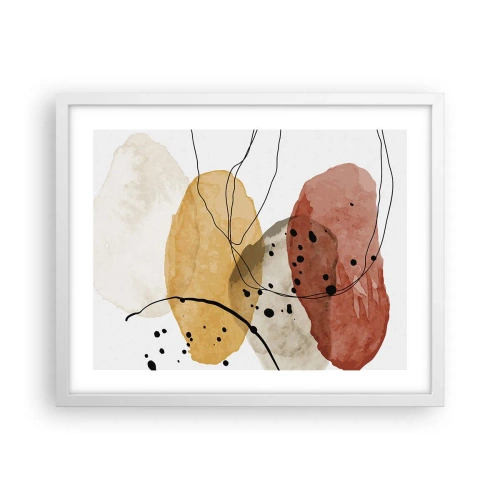 Affisch i vit ram - Lätta och transparenta som luften - 50x40 cm