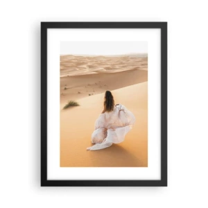 Affisch i svart ram - Flyt till friheten - 30x40 cm