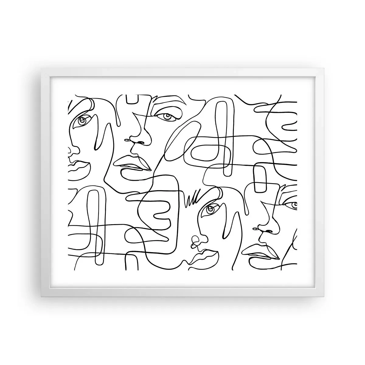 Affisch i vit ram - I trassliga känslor - 50x40 cm