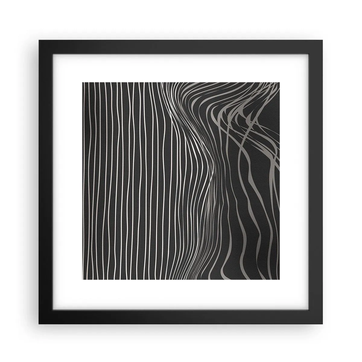 Affisch i svart ram - Rytm och accent - 30x30 cm