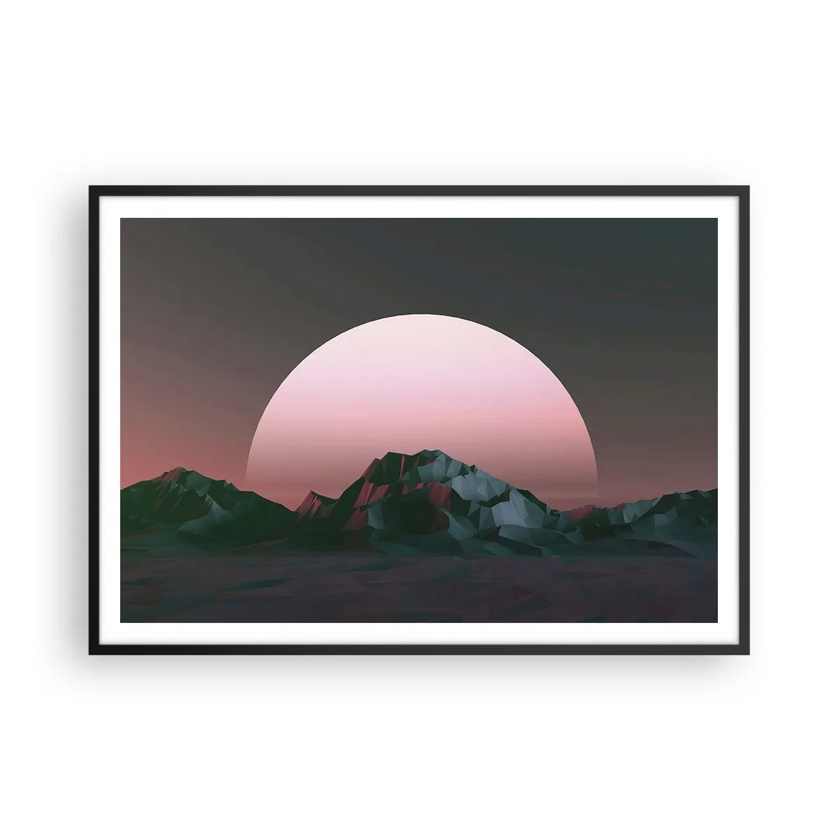 Affisch i svart ram - I den granliggande galaxen - 100x70 cm