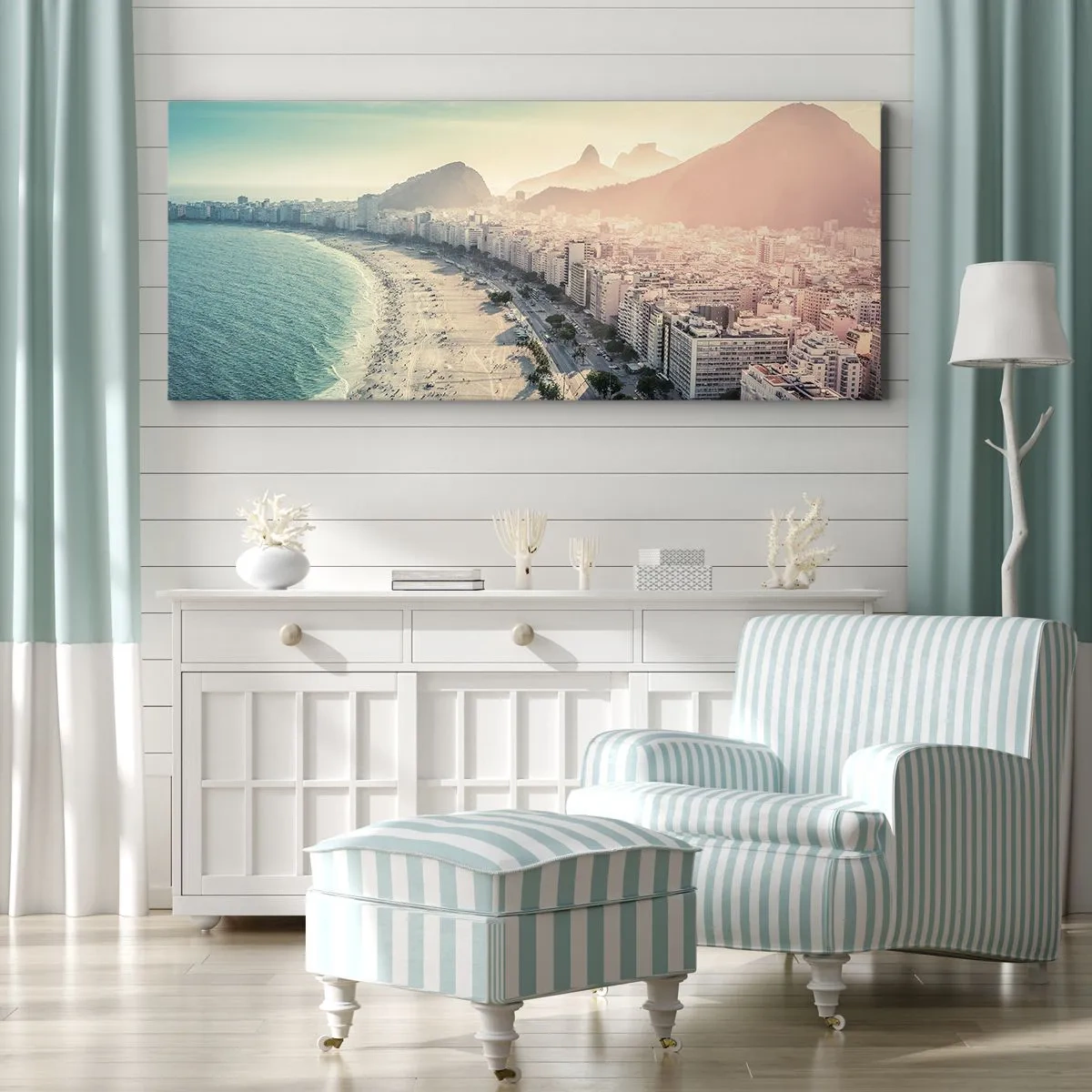 Canvastavla - Bild på duk - Evig semester i Rio - 100x40 cm