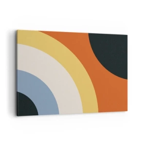 Canvastavla - Bild på duk - Mot varandra - 100x70 cm