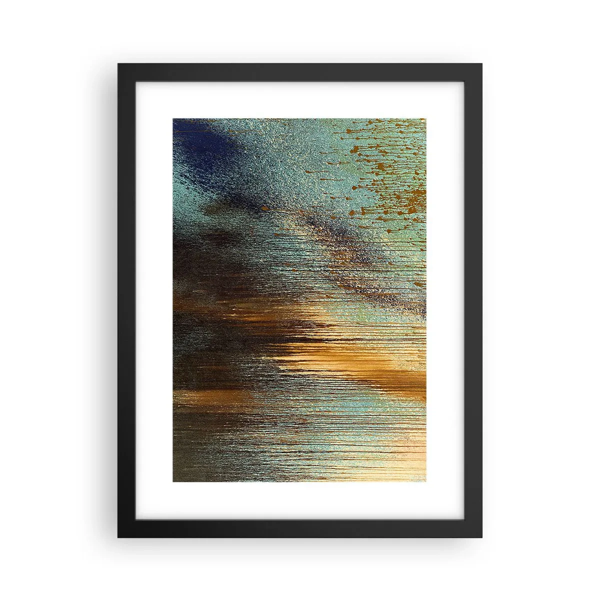 Affisch i svart ram - En oavsiktlig färgglad komposition - 30x40 cm