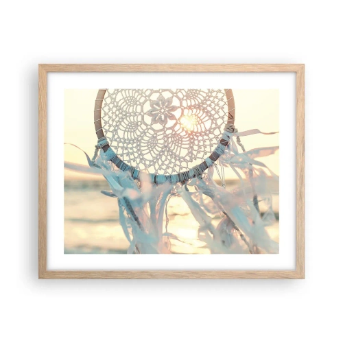 Affisch i ram av ljusek - Spetstotem - 50x40 cm