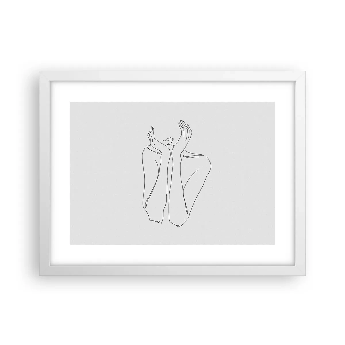 Affisch i vit ram - Vad flickorna drömmer om - 40x30 cm