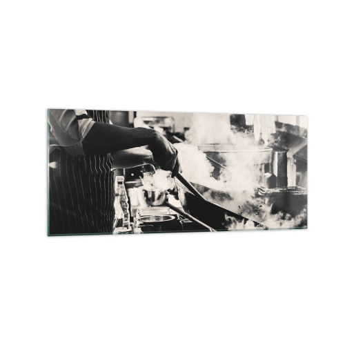 Glastavla - Bild på glas - Alkemi av smaker - 120x50 cm