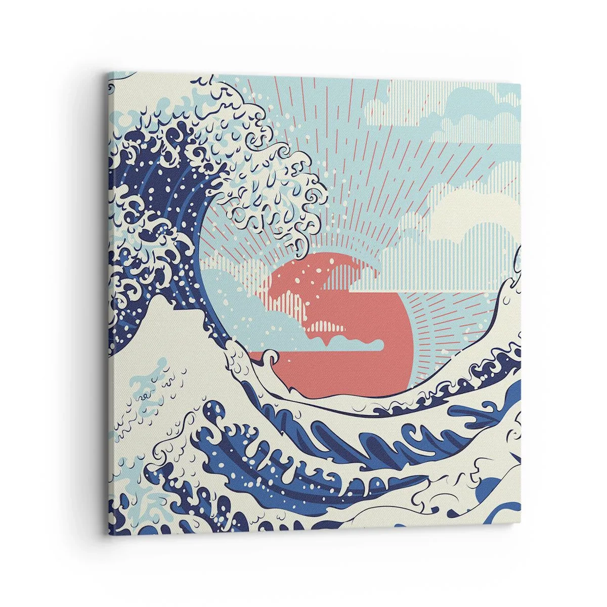 Canvastavla - Bild på duk - Ur japanska inspirationer - 70x70 cm