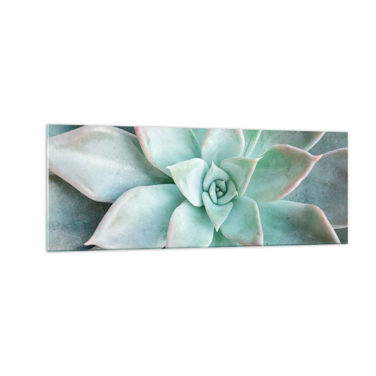 Glastavla - Bild på glas - Öknens hjärta - 140x50 cm