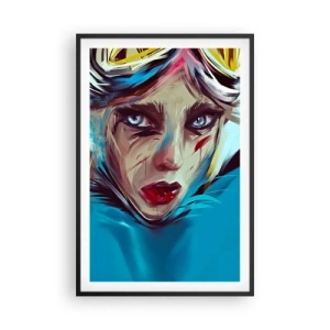 Affisch i svart ram - Vägkämpe - 61x91 cm