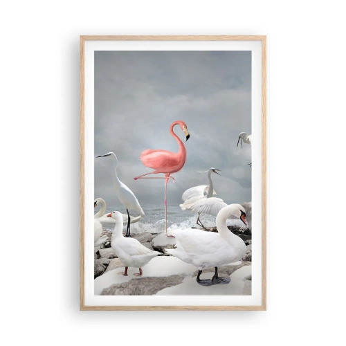 Affisch i ram av ljusek - Hur har jag hamnat här? - 61x91 cm