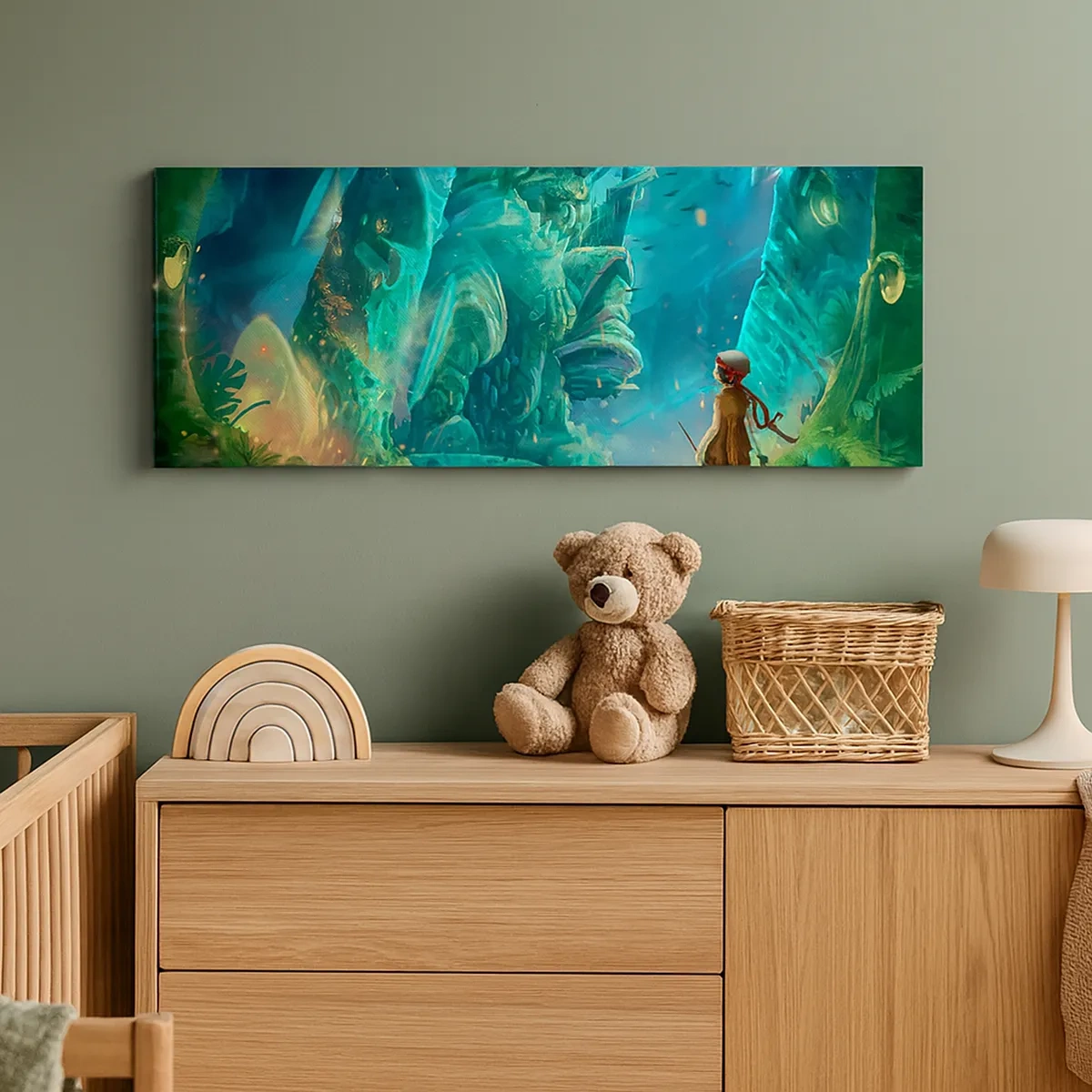 Canvastavla - Bild på duk - Från den stora sagoboken - 30x30 cm