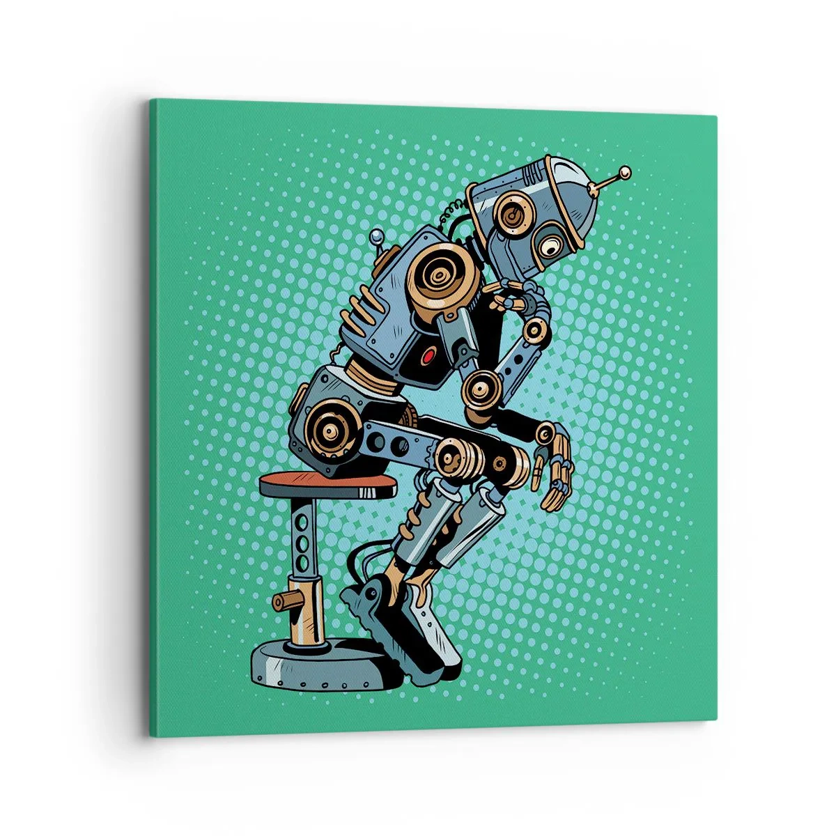 Canvastavla - Bild på duk - Över existensens mening - 70x70 cm