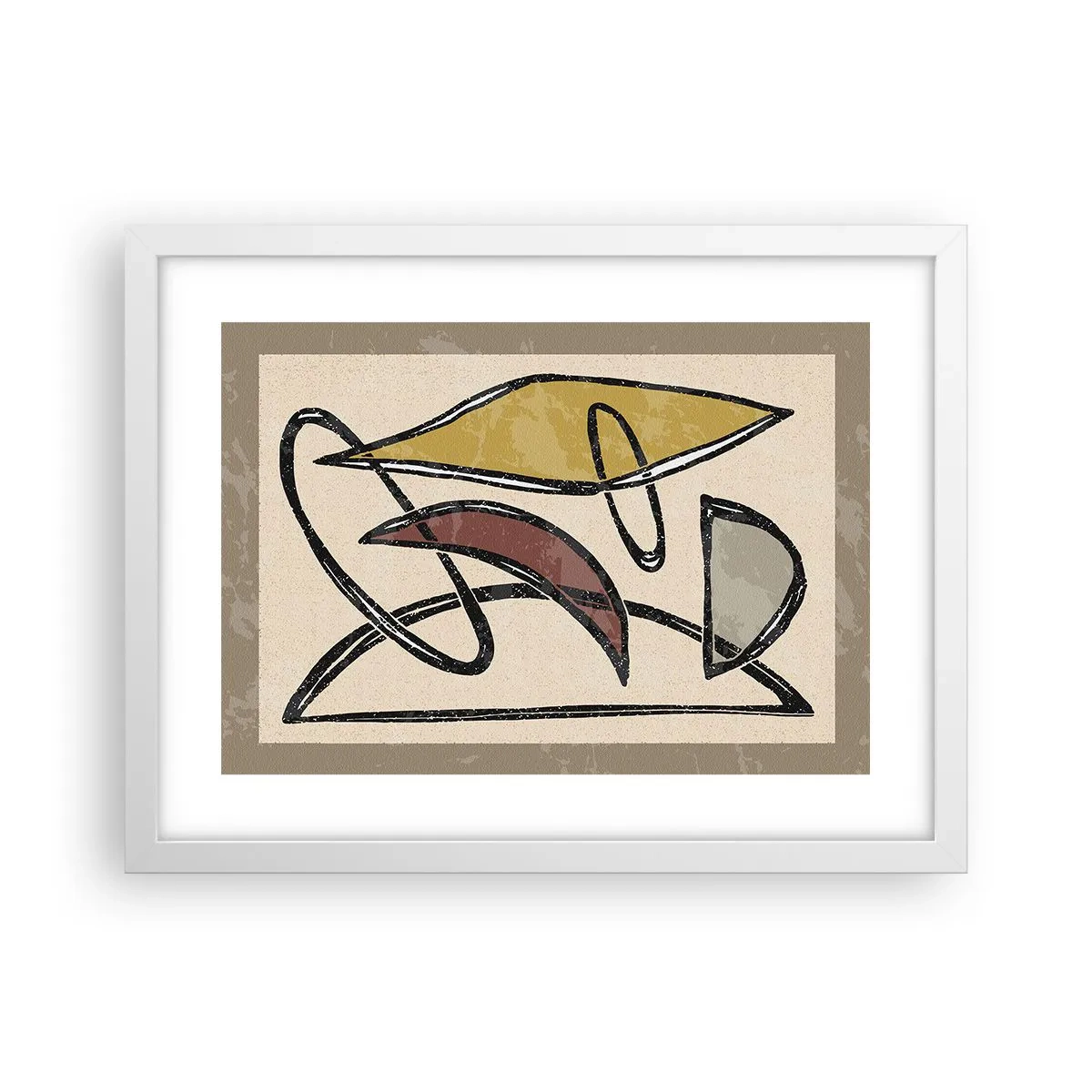 Affisch i vit ram - Vertikaler och nivåer - 40x30 cm