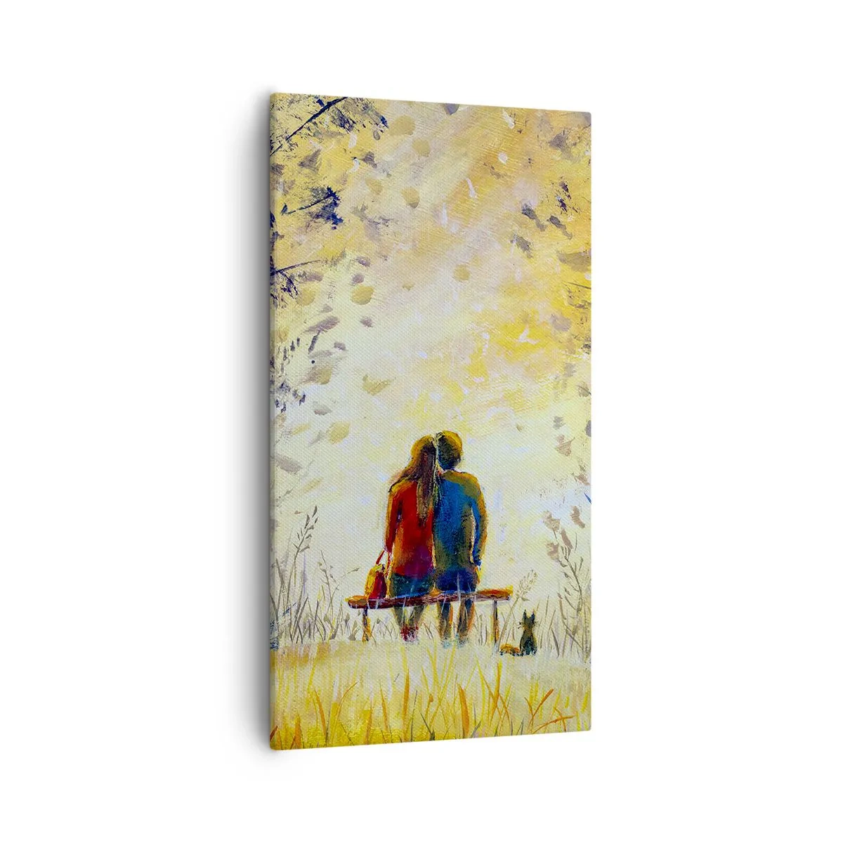 Canvastavla - Bild på duk - Magisk stund - 55x100 cm