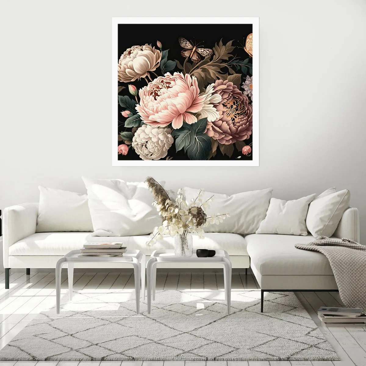 Affisch - I barockstil - 60x60 cm