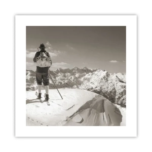 Affisch - Och fjällen är samma - 40x40 cm