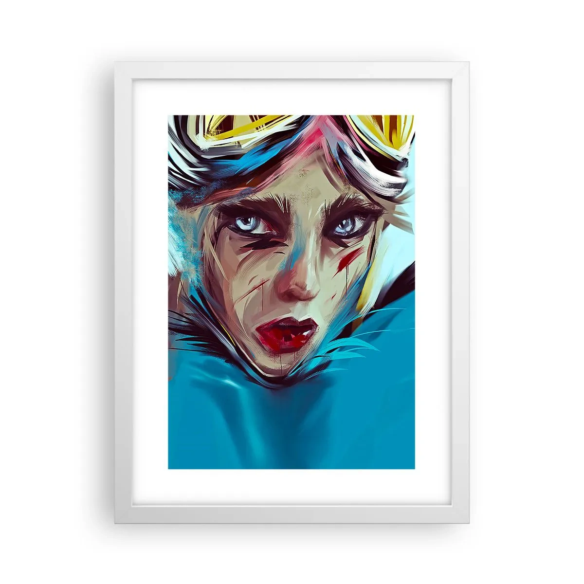 Affisch i vit ram - Vägkämpe - 30x40 cm