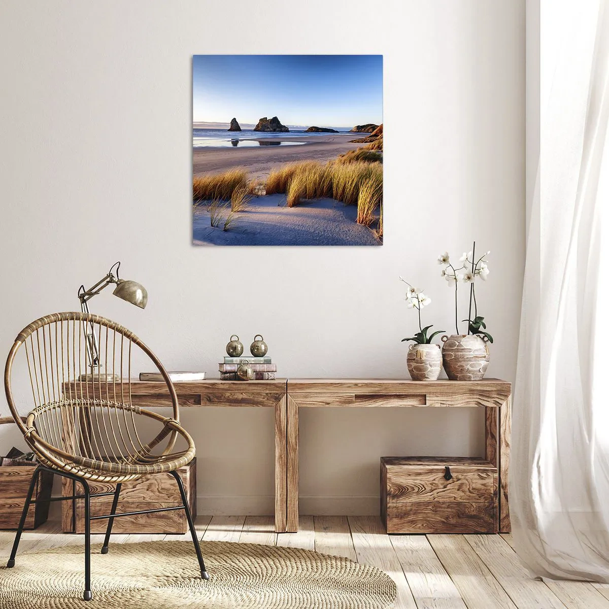 Canvastavla - Bild på duk - För fredssökare - 60x60 cm