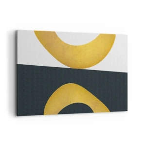 Canvastavla - Bild på duk - Öfr det första: guld - 100x70 cm