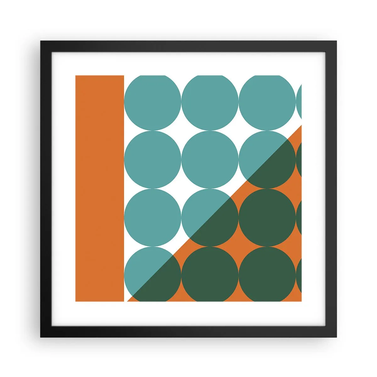 Affisch i svart ram - Uppåt och på diagonalen - 40x40 cm