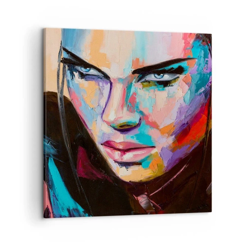 Canvastavla - Bild på duk - Vilt hjärta - 50x50 cm