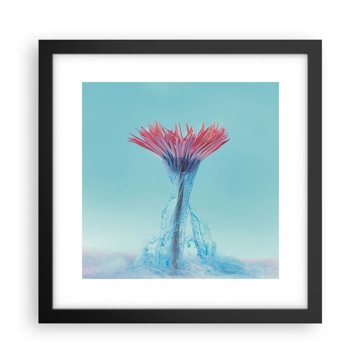 Affisch i svart ram - I upplivande famn - 30x30 cm