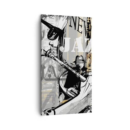 Canvastavla - Bild på duk - I New Yorks rytm - 45x80 cm