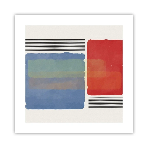 Affisch - Geometrins anda - 40x40 cm