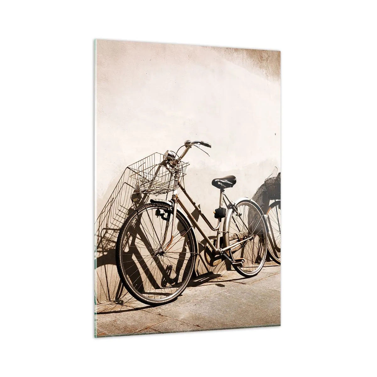 Glastavla - Bild på glas - Oförglömlig charm av det förflutna - 50x70 cm