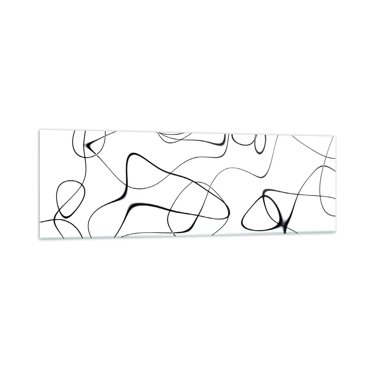 Glastavla - Bild på glas - Livets stigar, ödets tur - 160x50 cm