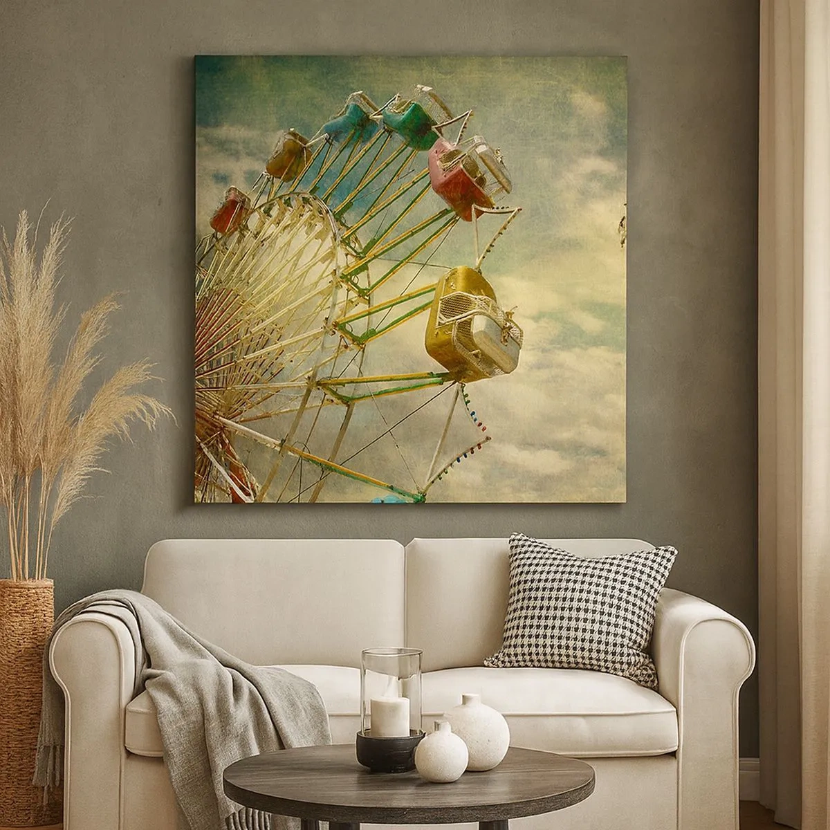 Canvastavla - Bild på duk - Kommer att bli, kommer att bli kul.... - 30x30 cm