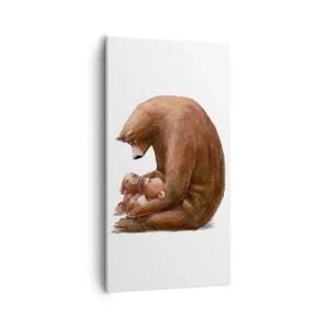 Canvastavla - Bild på duk - Söta drömmar, barn - 55x100 cm