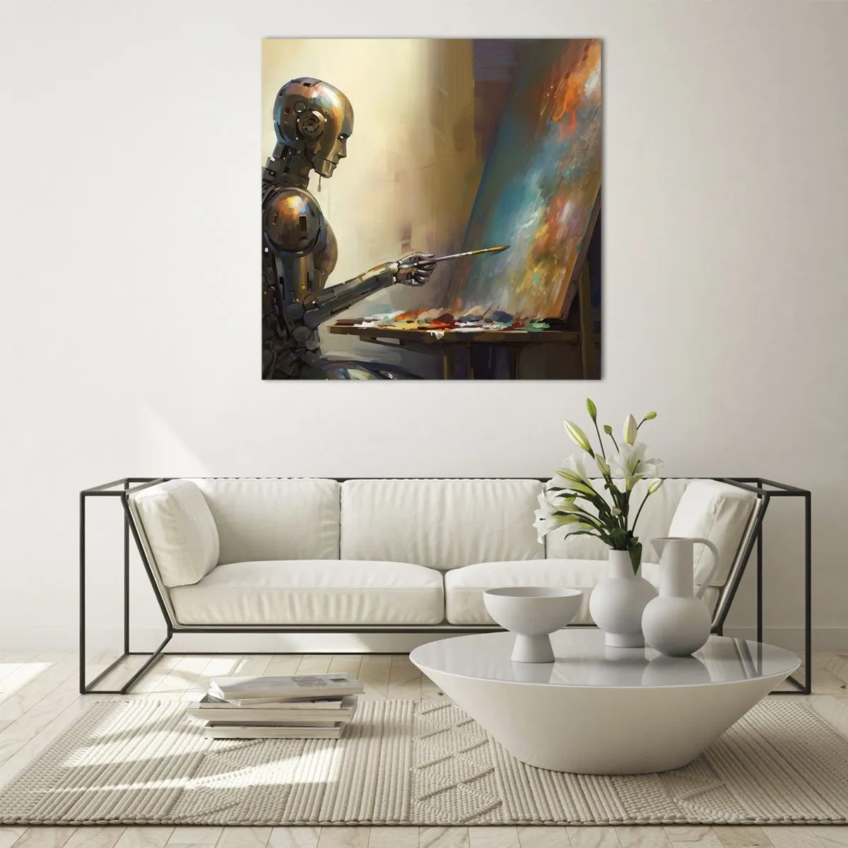 Glastavla - Bild på glas - Framtidens konst - 50x50 cm