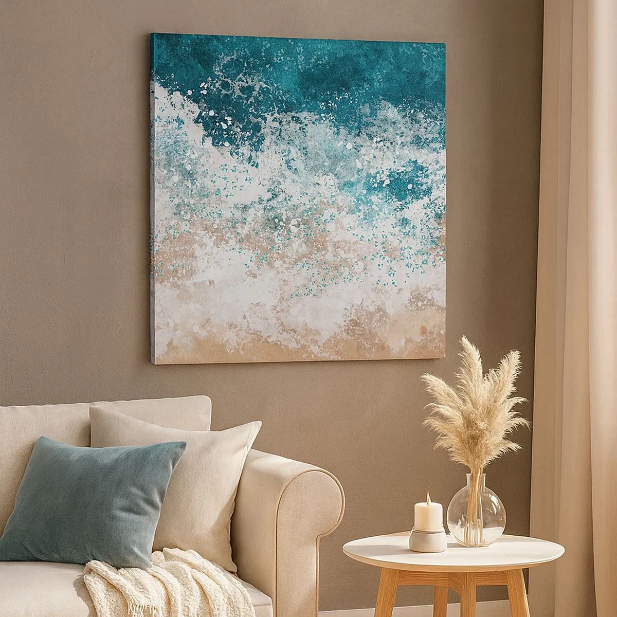 Canvastavla - Bild på duk - Berättelser från havet - 30x30 cm