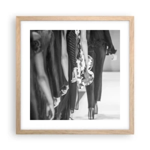 Affisch i ram av ljusek - En elegant parad - 40x40 cm