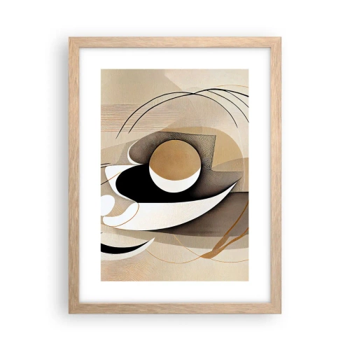 Affisch i ram av ljusek - Komposition: essensen av saker och ting - 30x40 cm