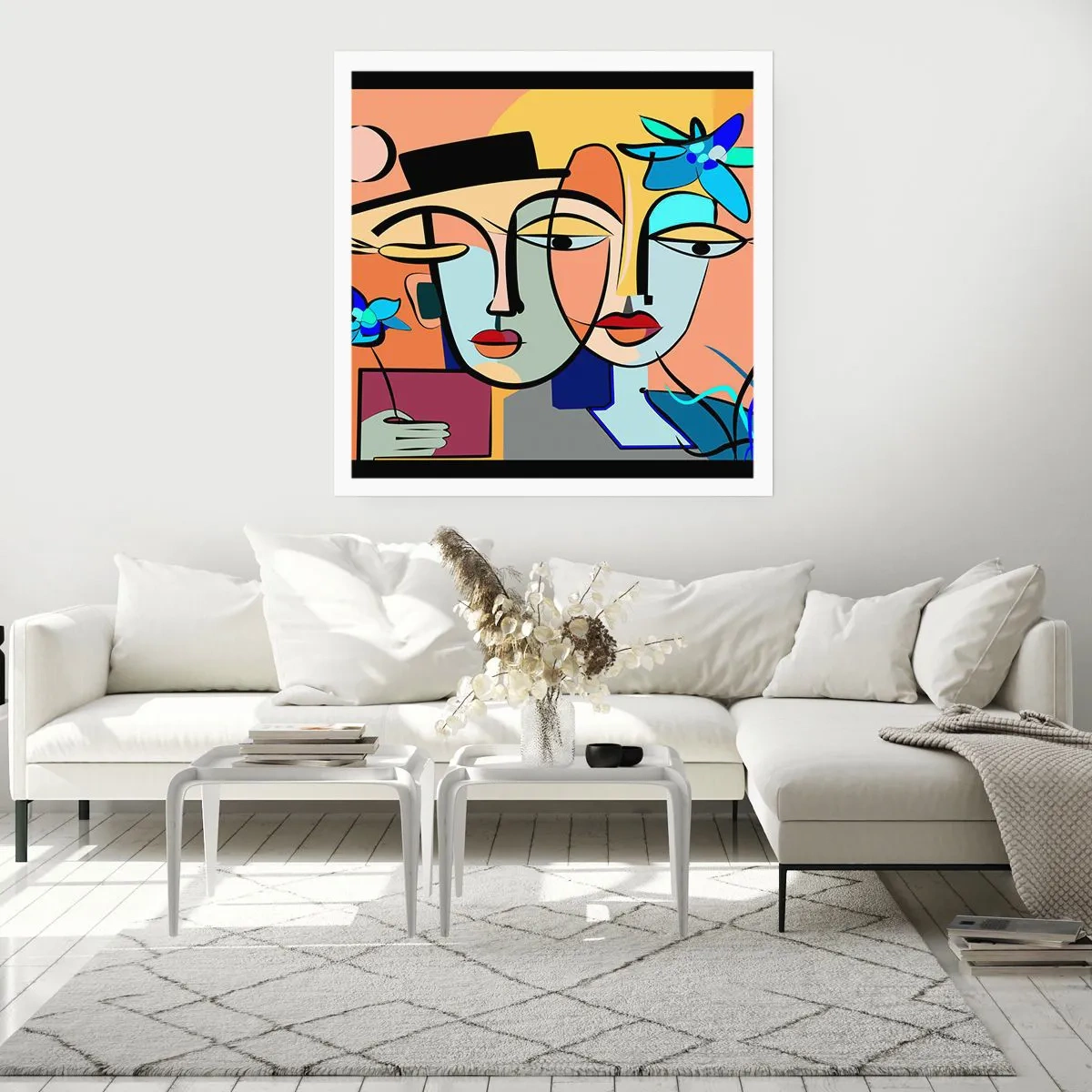 Affisch - Picassos randez vous - 30x30 cm
