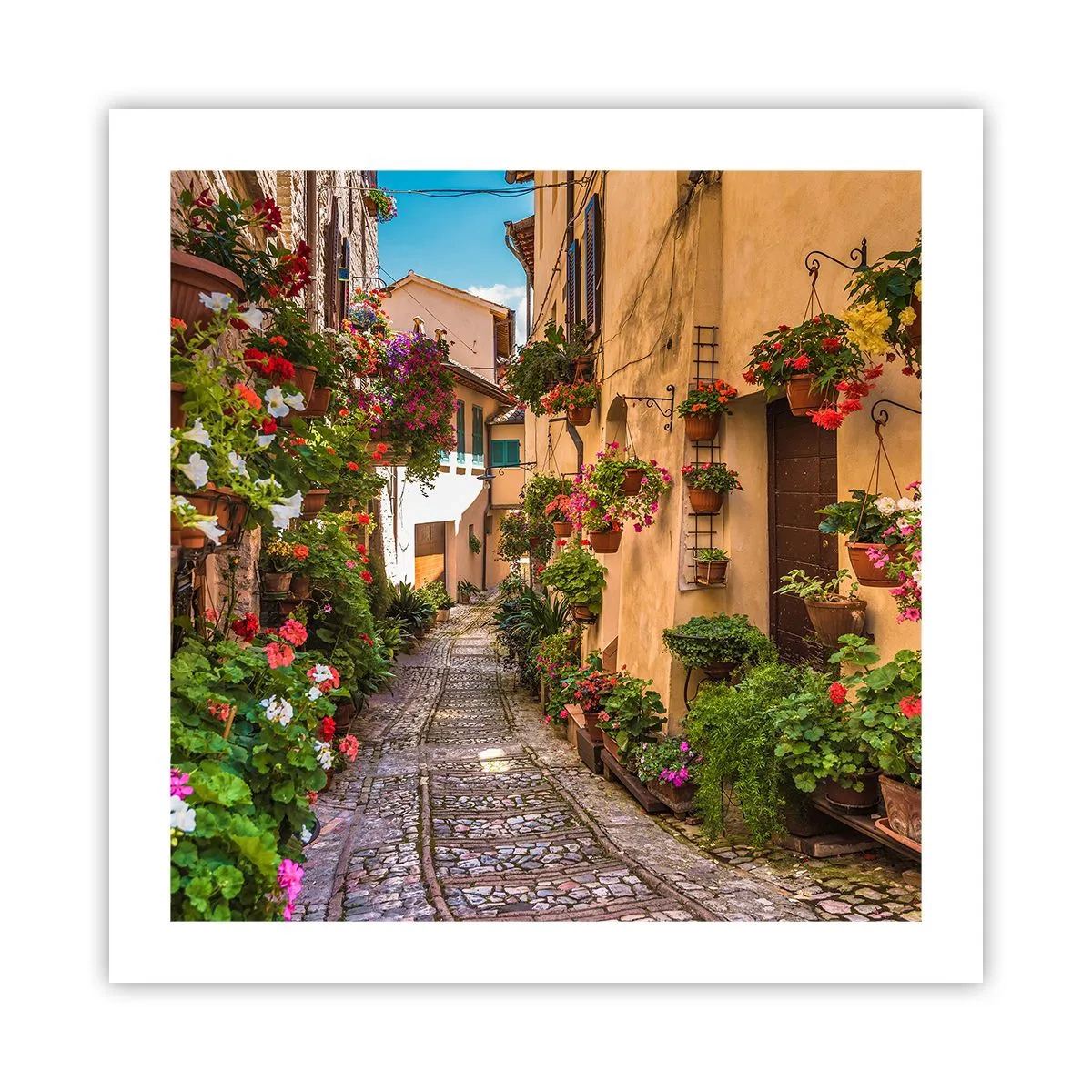 Affisch - Italiensk gränd - 50x50 cm