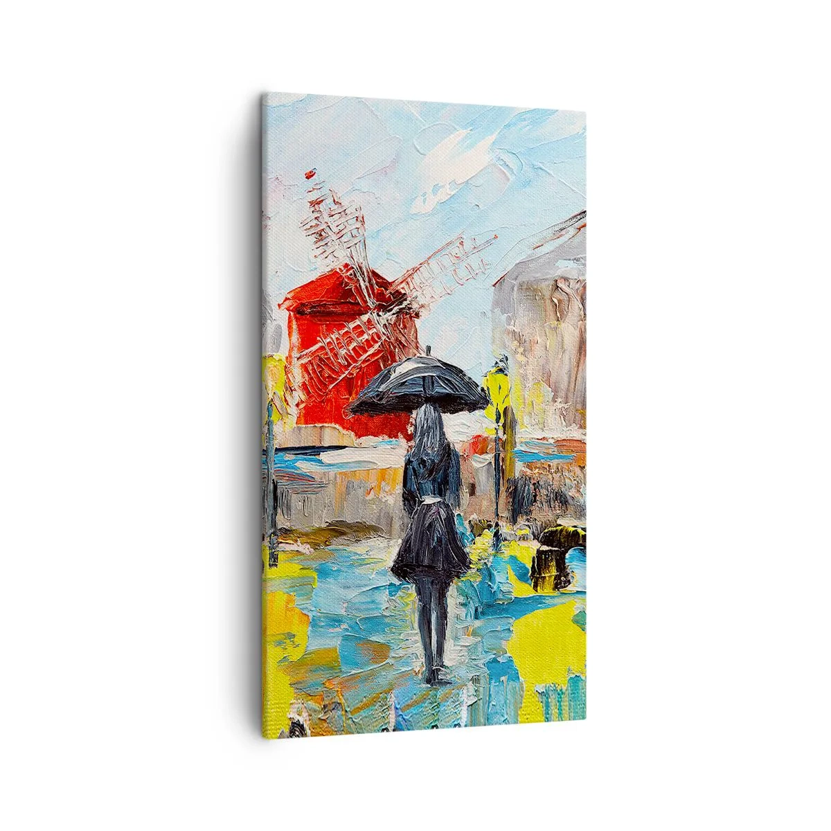 Canvastavla - Bild på duk - Parislegender - 45x80 cm