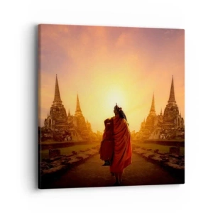 Canvastavla - Bild på duk - I lugn genom evigheten - 40x40 cm