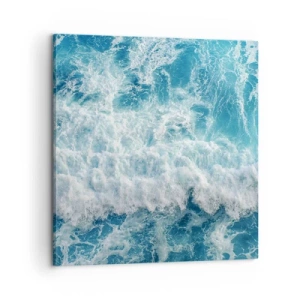 Canvastavla - Bild på duk - Glatt och hoppande - 60x60 cm