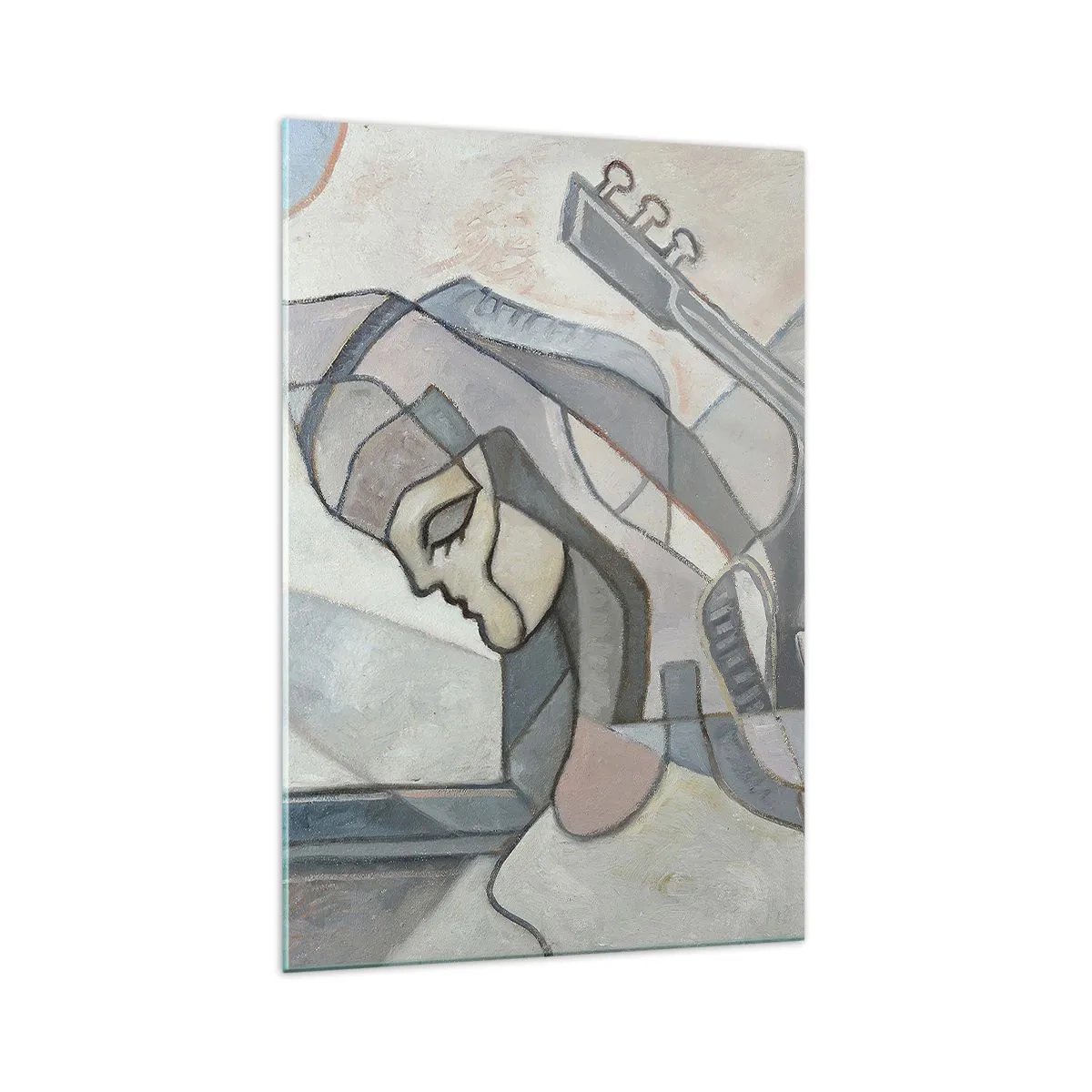 Glastavla - Bild på glas - I musikens makt - 70x100 cm