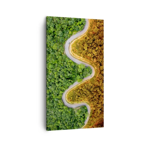 Canvastavla - Bild på duk - Gränser och genombrott - 45x80 cm