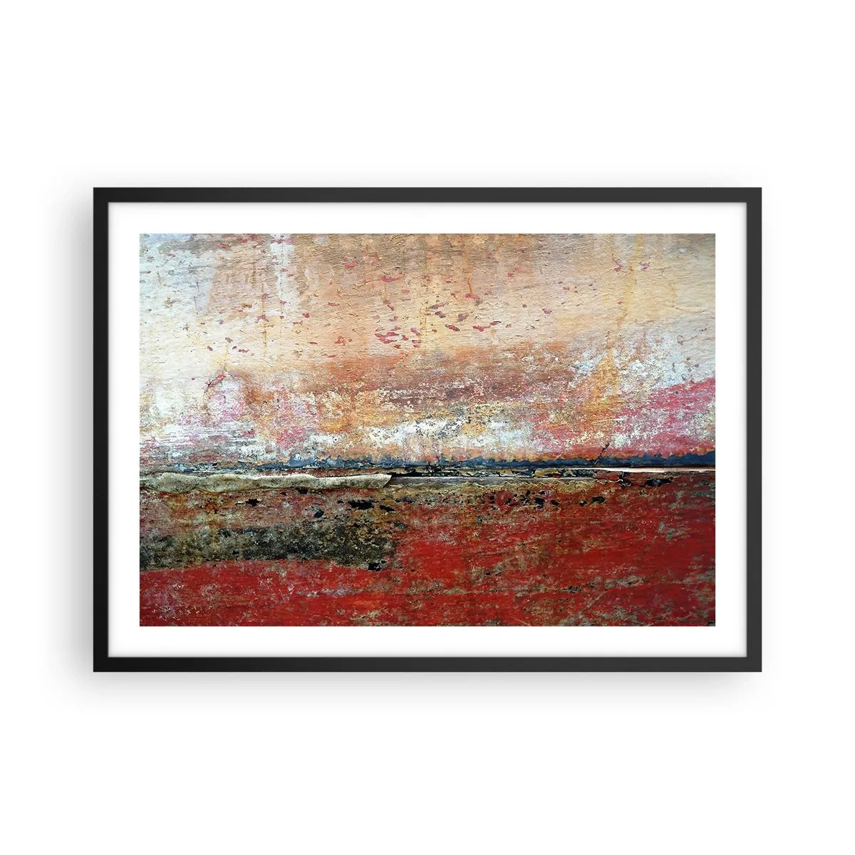 Affisch i svart ram - Kanske är det havet - 70x50 cm