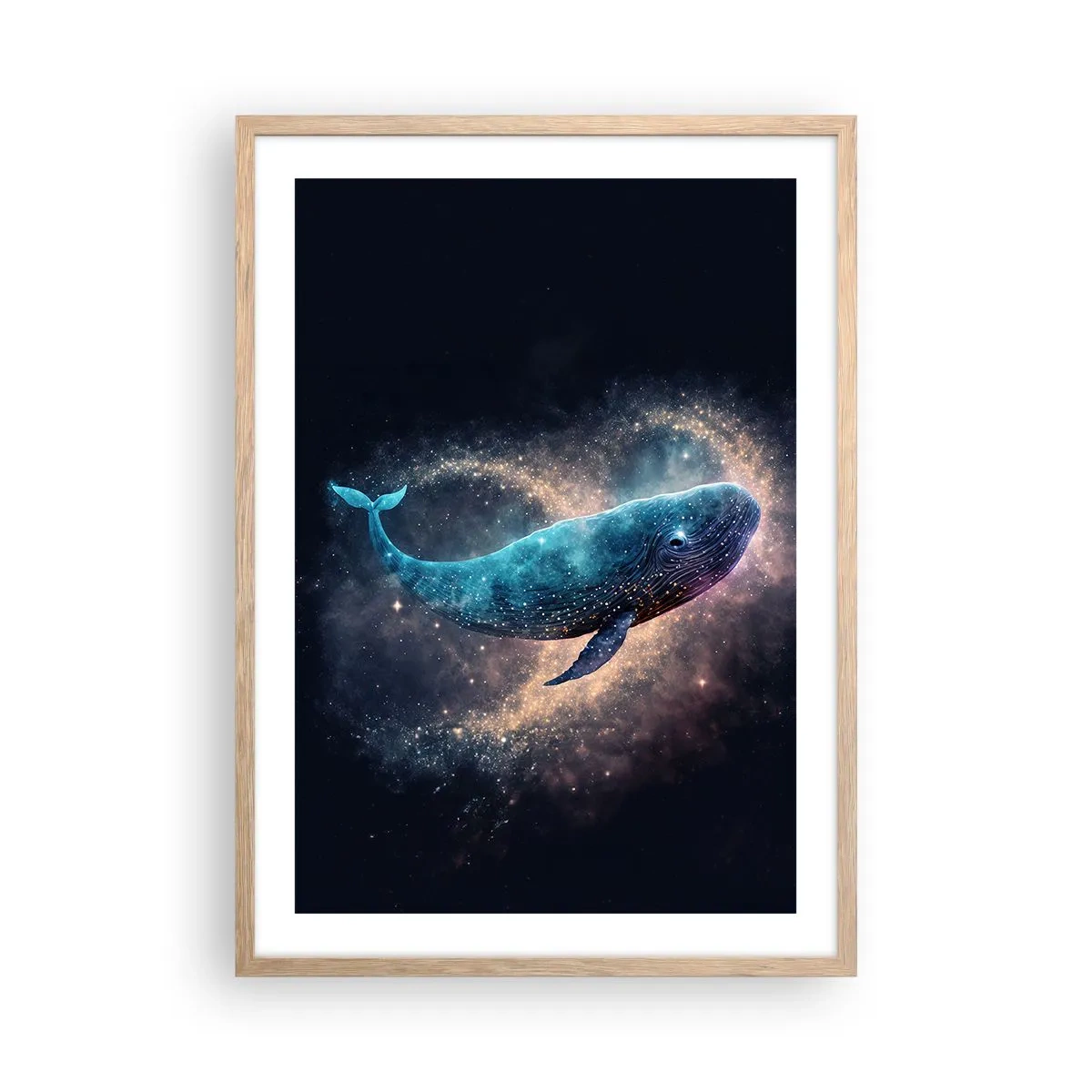 Affisch i ram av ljusek - Det finns en värld... - 50x70 cm