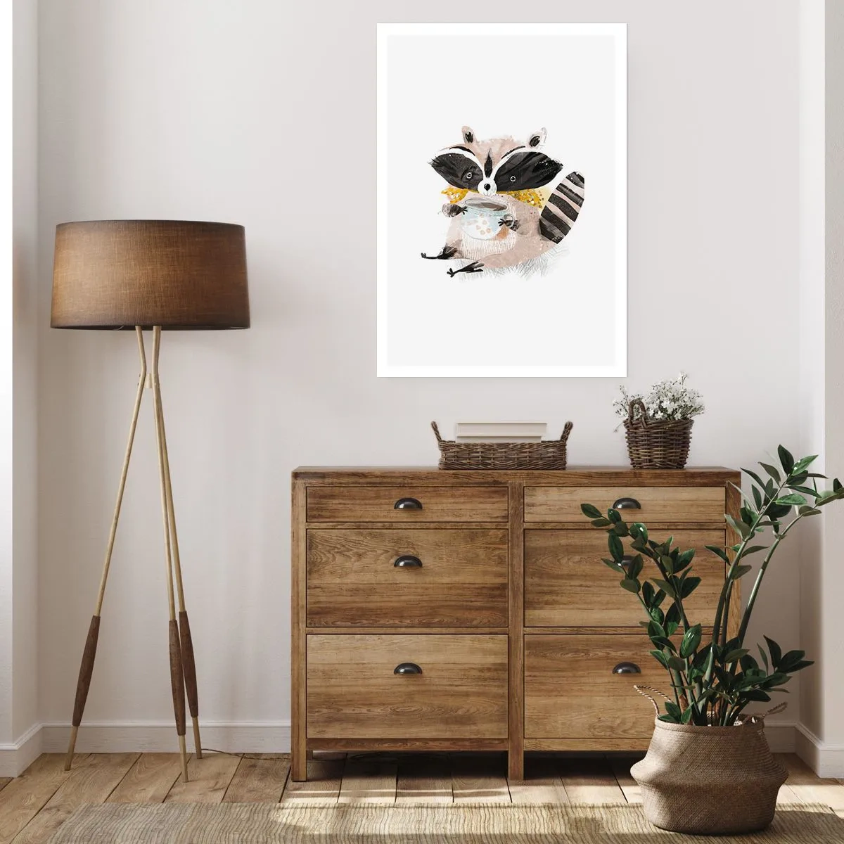 Affisch - Min vän tvättbjörn - 50x70 cm