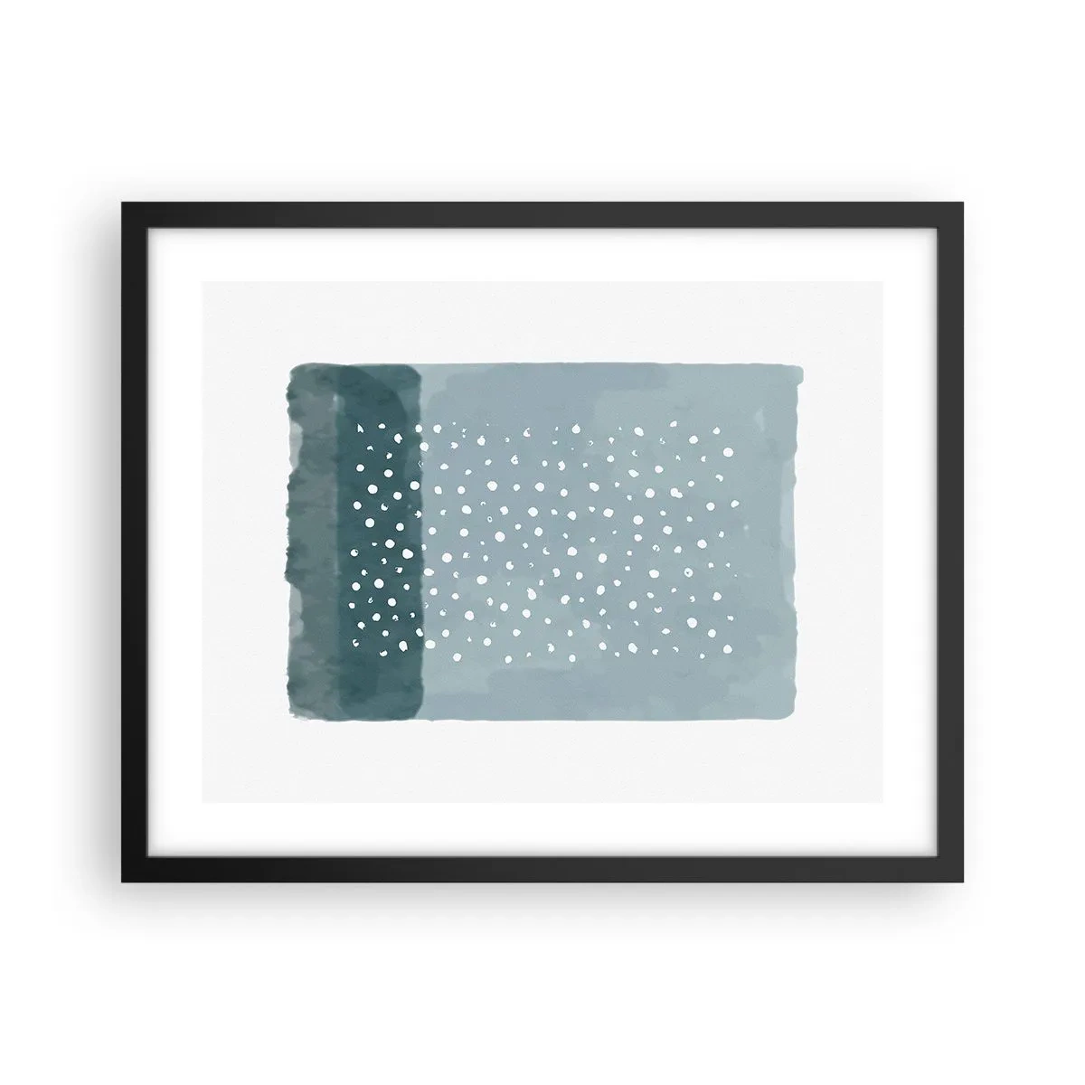 Affisch i svart ram - Uppstådda ur det blåa - 50x40 cm