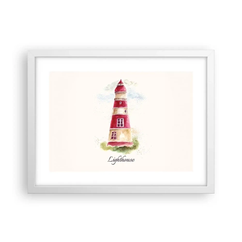 Affisch i vit ram - Det är alltid något väder - 40x30 cm