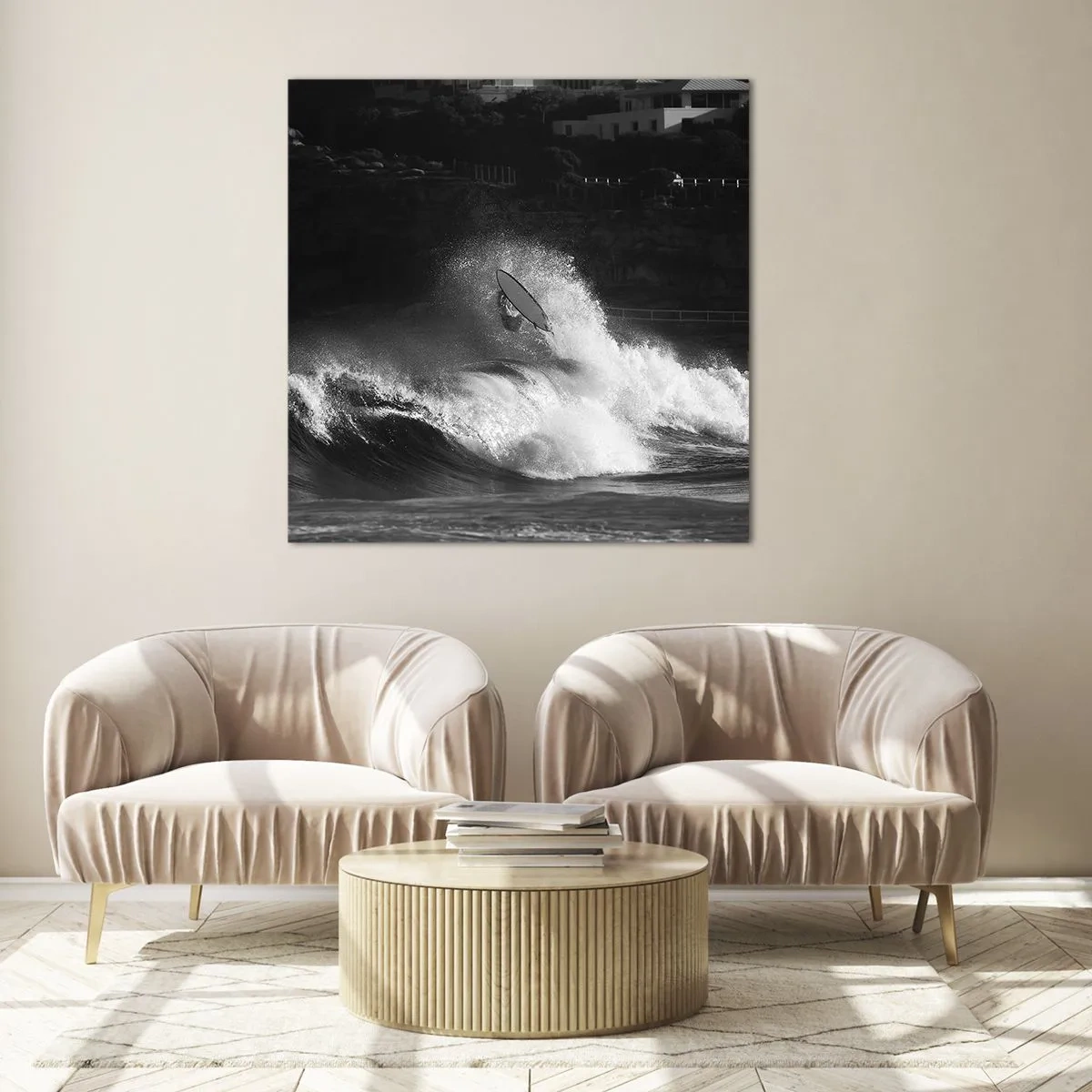 Glastavla - Bild på glas - Utmaning accepterad! - 40x40 cm